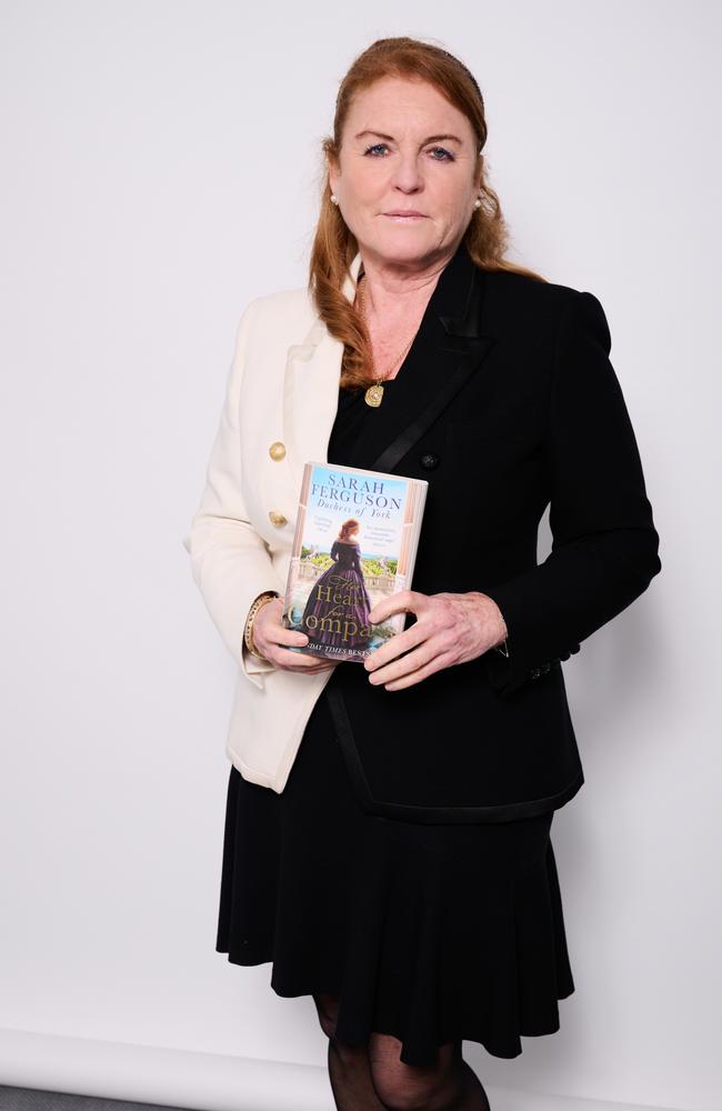 Duchess Sarah Ferguson with her new book, Her Heart For a Compass. Picture: Scarlet Page/Henley Literary Festival