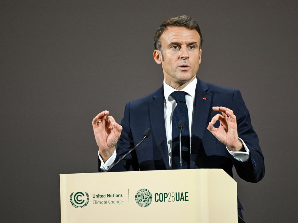 French President Emmanuel Macron urged Australia to consider nuclear energy this week while at the COP28 Climate Conference in Dubai. Picture: Stuart Wilson/COP28 via Getty Images