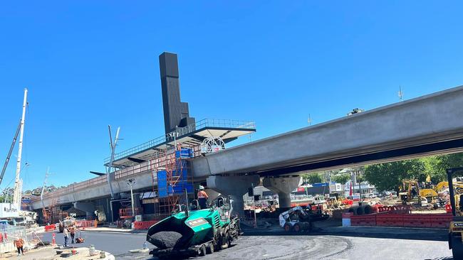 Works at the Lilydale level crossing removal site. Picture: Lilydale Township Action Group