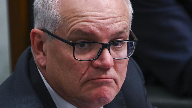 CANBERRA, AUSTRALIA - NewsWire Photos September 06, 2022: Scott Morrison MP during Question Time at Parliament House in Canberra. Picture: NCA NewsWire / Martin Ollman