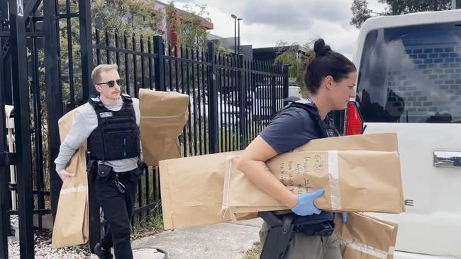 Victoria Police seize firearms from a Broadmeadows factory. Picture: Supplied