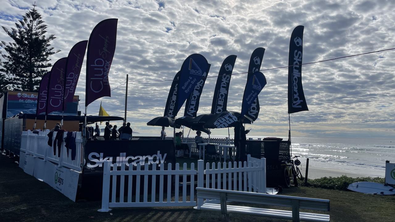 The Skullcandy Oz Grom Open surfing competition at Lennox Head on July 6, 2023. Picture: Savannah Pocock