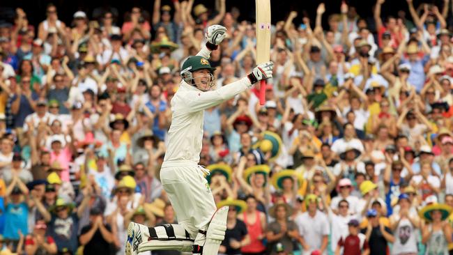 Michael Clarke rescued the Aussies with a triple century against India at the SCG.