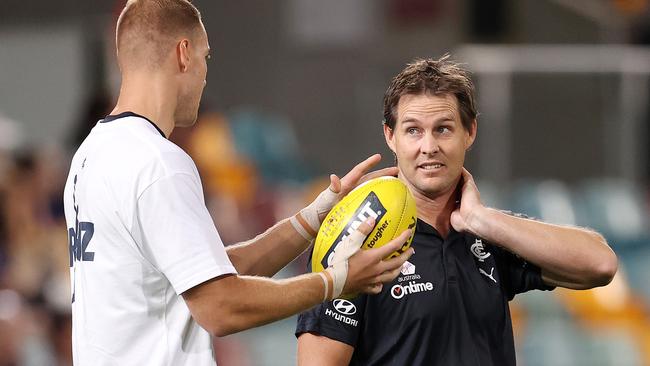 David Teague is facing intense pressure to keep his job at Carlton. Picture: Michael Klein