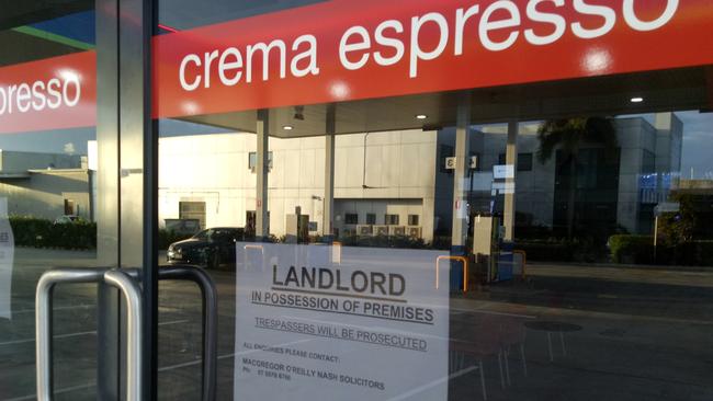 Landlord Romolo Bos locked the doors to the Crema Espresso coffee shop at 88 Bundall Rd in July last year.