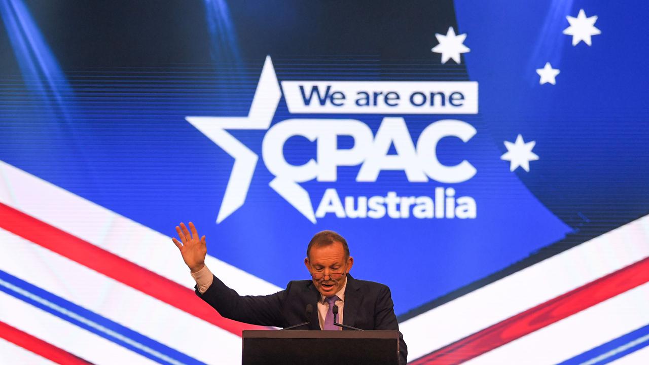 Mr Abbott is the keynote speaker of the event. Picture: NCA NewsWire / Simon Bullard