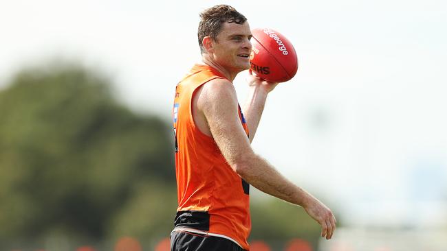 Heath Shaw during a GWS Giants training session at Giants HQ on Monday. Picture: AAP