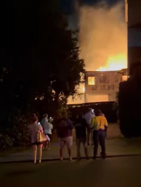 Numerous businesses were destroyed in the blaze. Picture: Josh Crichton/Facebook