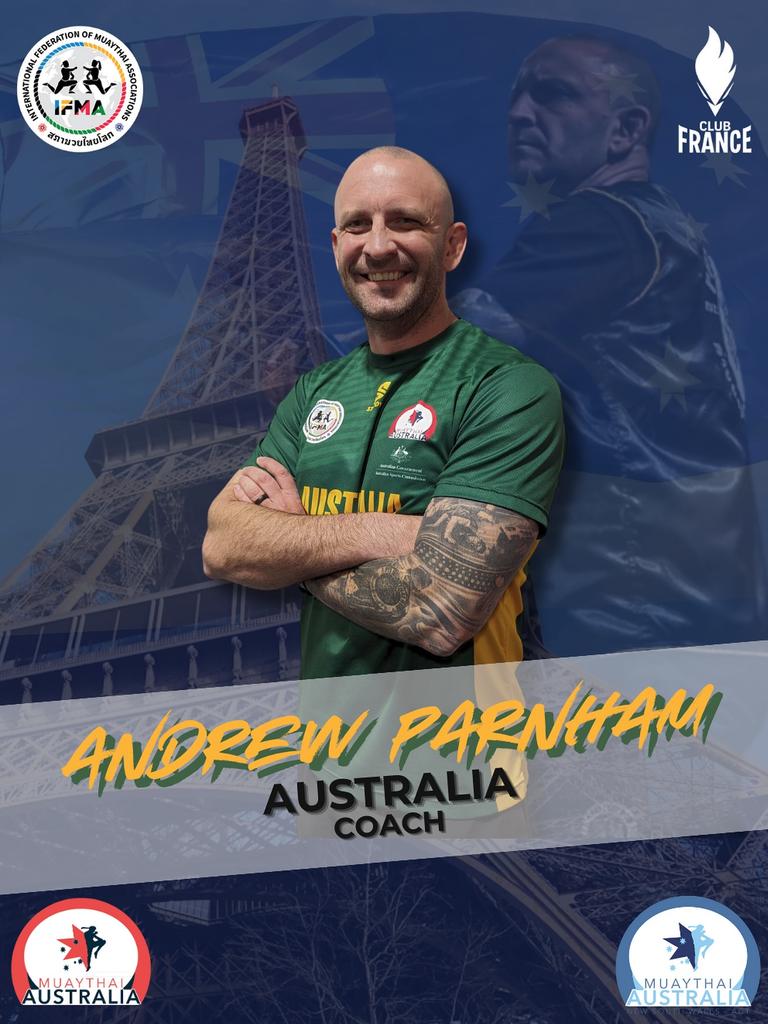 Andrew Parnham, owner of PTJ Muay Thai in Sydney, is the coach of the Australian team.