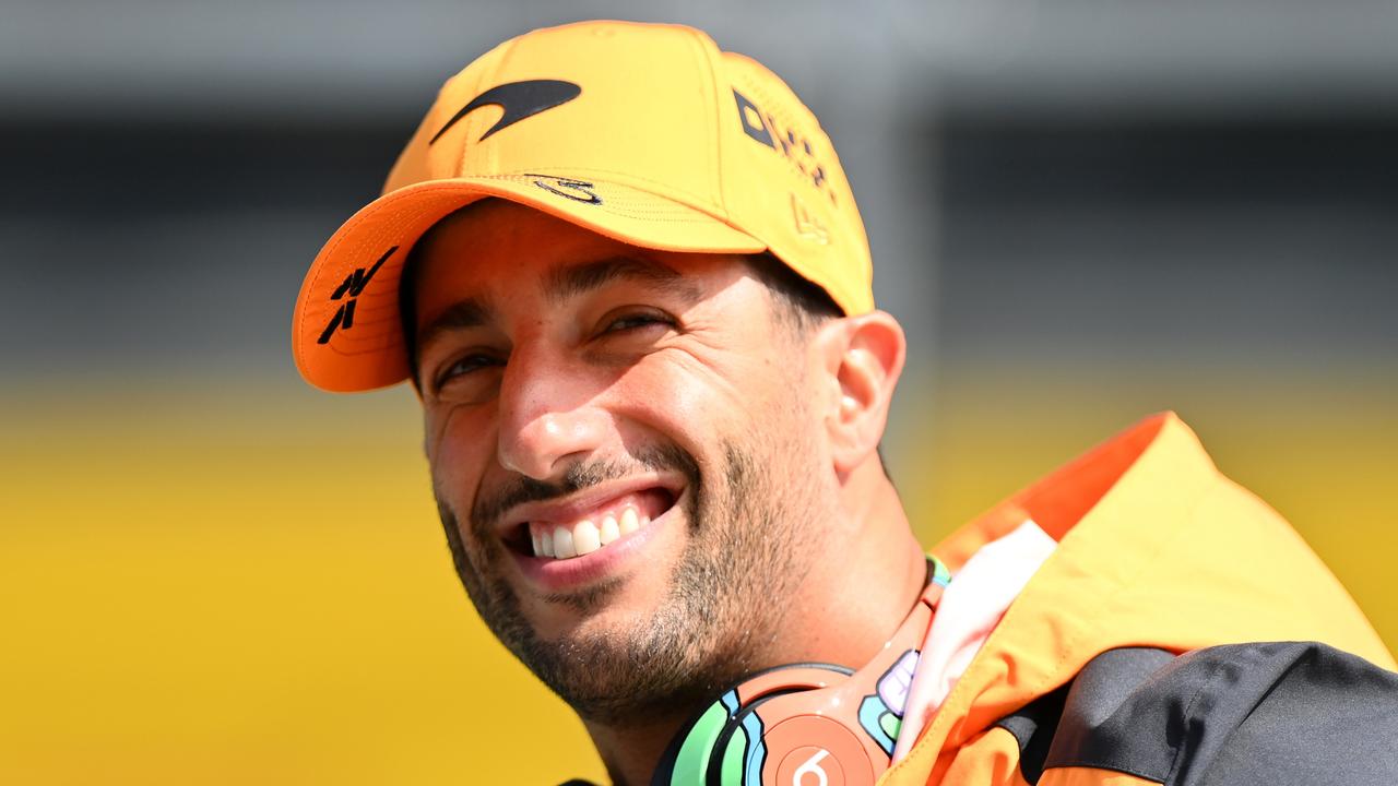 SPA, BELGIUM - AUGUST 28: Daniel Ricciardo of Australia and McLaren looks on from the drivers parade prior to the F1 Grand Prix of Belgium at Circuit de Spa-Francorchamps on August 28, 2022 in Spa, Belgium. (Photo by Dan Mullan/Getty Images)