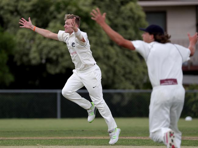 Sam Cook appeals for an lbw. Picture: Mark Dadswell/AAP