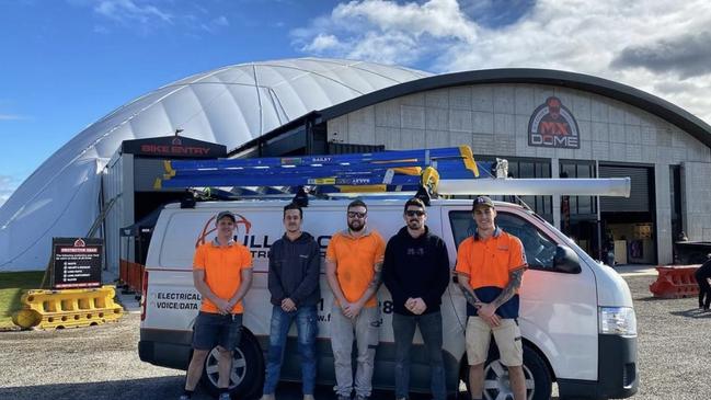 Jason Freer from Full Scope Electrical Services is owed close to $250,000 in unpaid work on the Sydney Indoor MX Dome at Eastern Creek. Picture: supplied