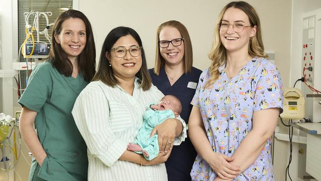 Inside the halls of the Neonatal Unit, medical professionals soon become family. Picture: Matt Loxton