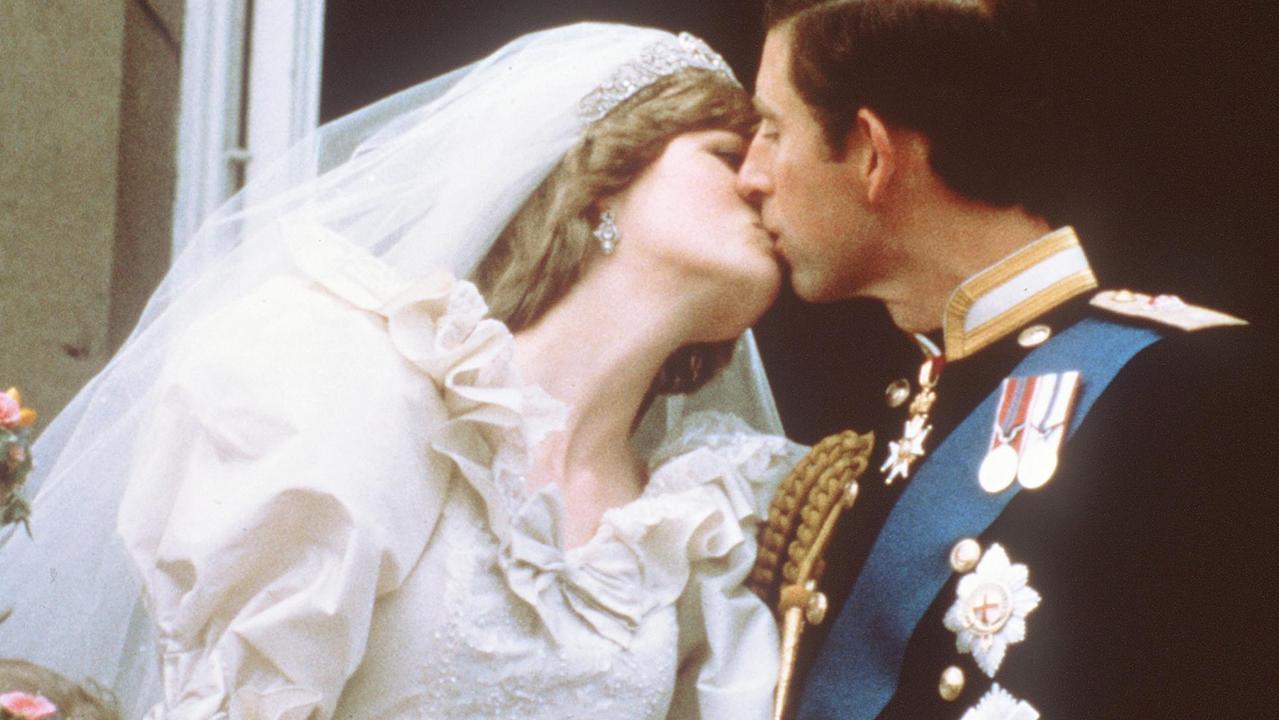 Princess Di on her 1981 wedding day to Prince Charles. Picture: AFP.