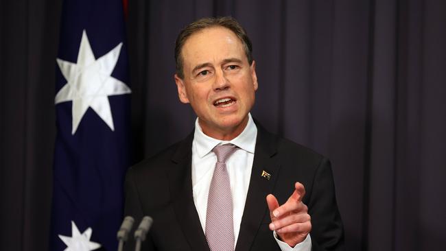 Health Minister Greg Hunt has praised the reopening in NSW, Victoria and the ACT. Picture: NCA NewsWire / Gary Ramage