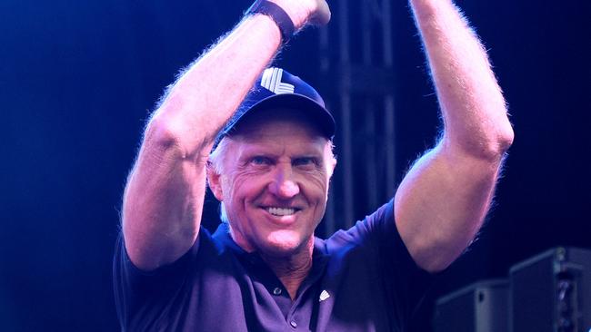 Greg Norman during Day Three of the LIV Golf Invitational - Boston at The Oaks golf course at The International. Picture: Getty Images