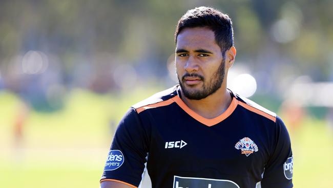 JJ Collins pictured during his Wests Tigers days, picture Craig Greenhill