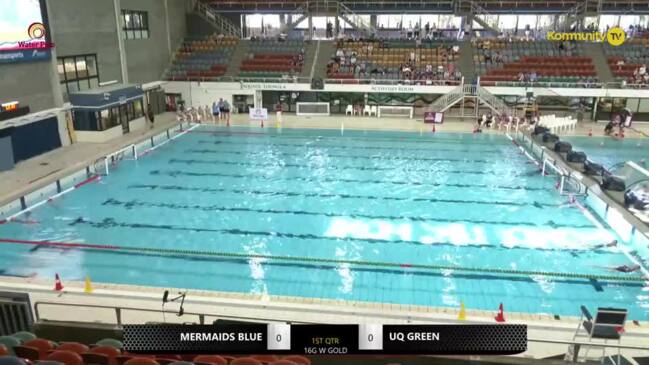 Replay: Mermaids Blue v UQ Green (16&U girls white gold medal) -  Water Polo Queensland State Titles 16&U, 12&U