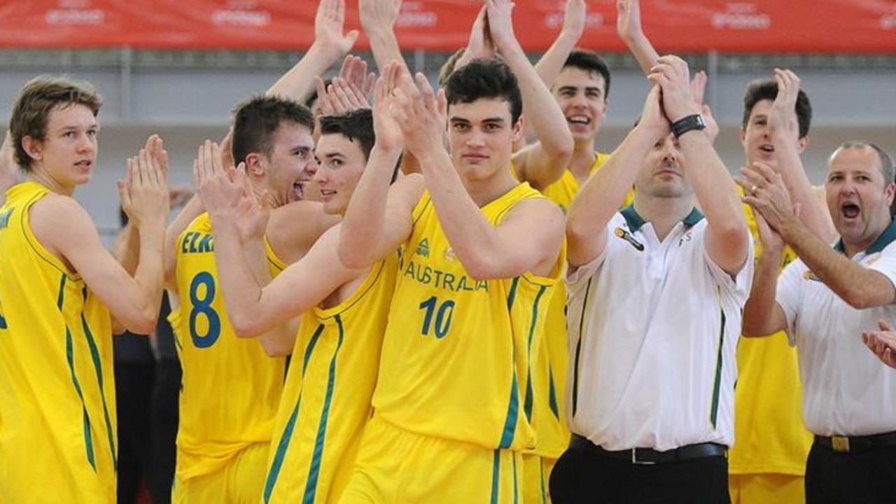 Patrick Bines while playing underage basketball for Australia.