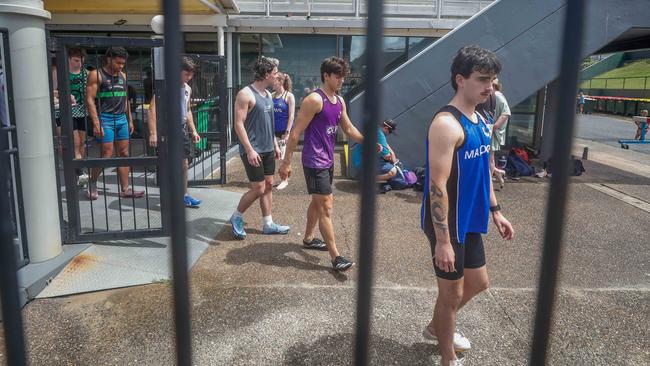 Action from the Queensland Athletics track and field championships at QSAC on Saturday March 15, 2025. Picture: Stephen Archer.