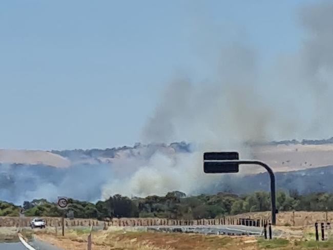 A fire is burning in Smithfield. Picture: Facebook