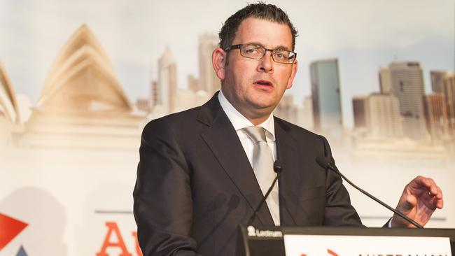 Victorian premier Daniel Andrews during the Australia China Business Week Luncheon at the Park Hyatt Melbourne in 2015. Picture: Eugene Hyland