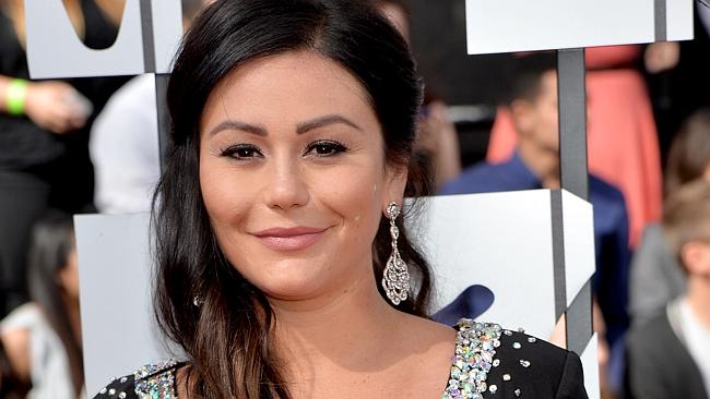 TV personality Jennifer &#39;JWoww&#39; Farley attends the 2014 MTV Movie Awards at Nokia Theatre