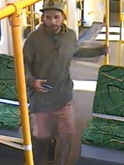 Police would like to speak to this man in relation to a sexual assault on a tram.