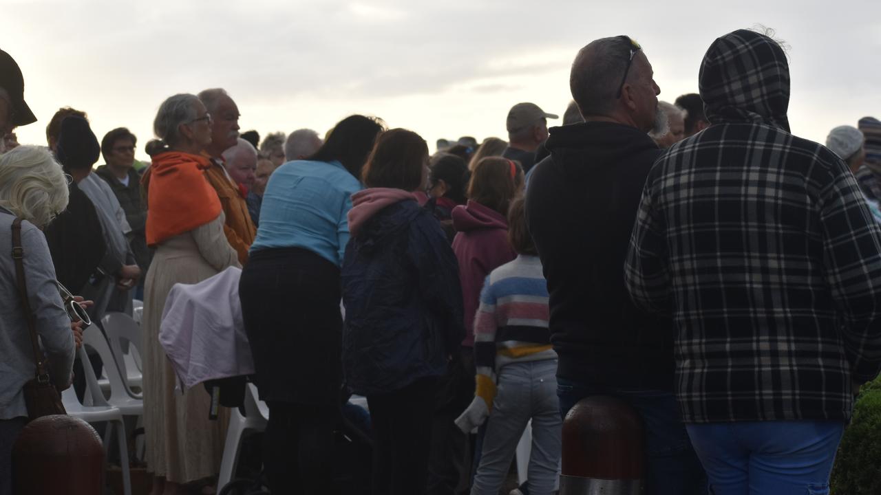 Bargara's Dawn Service had a packed crowd.