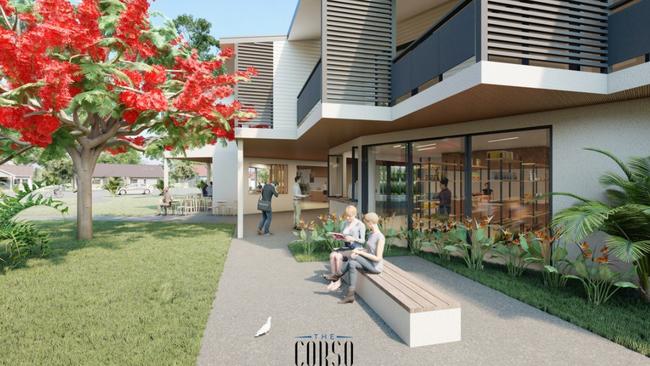 A mixed-use development including a 39-room boarding house, to be known as "The Corso", has been proposed for a Brunswick Heads property. It would be managed by The Kollective.