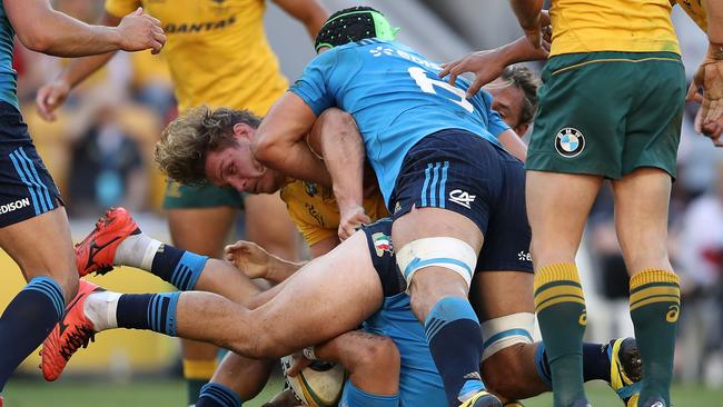 The breakdown and clean-out is the area the Wallabies must work on the most ahead of the Bledisloe Cup.