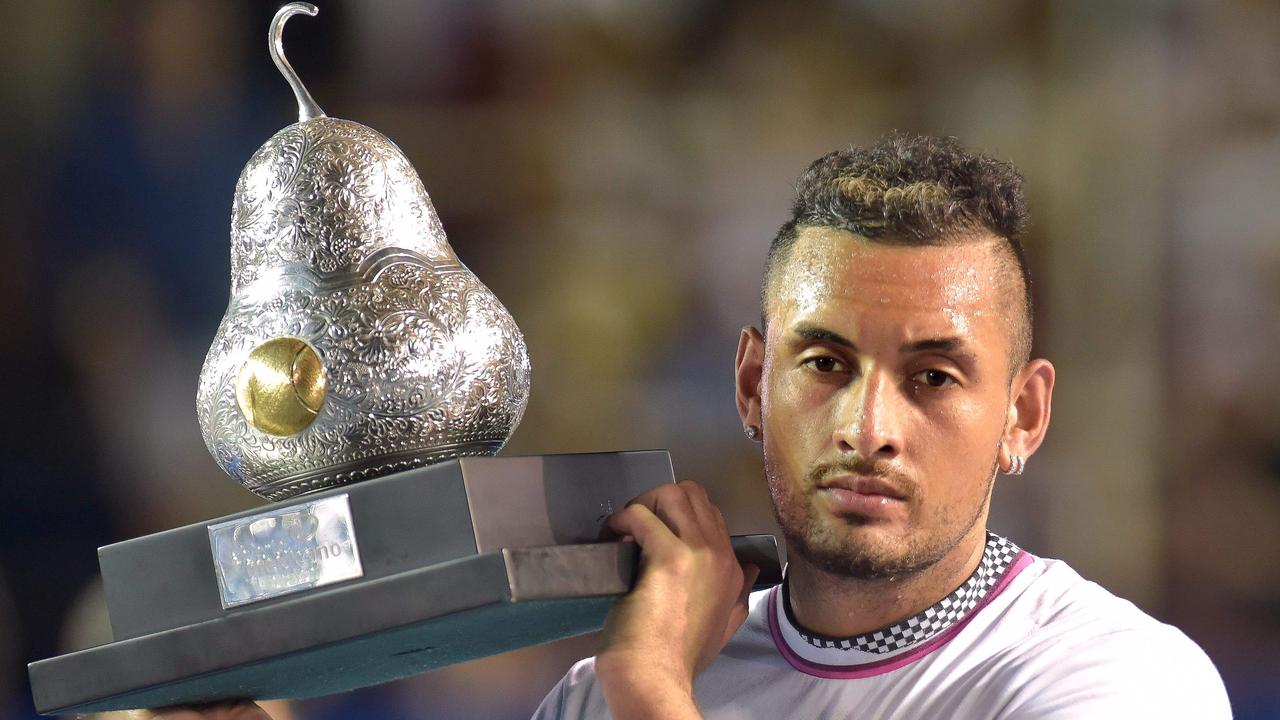 We want more of this Nick Kyrgios. (Photo by PEDRO PARDO / AFP)
