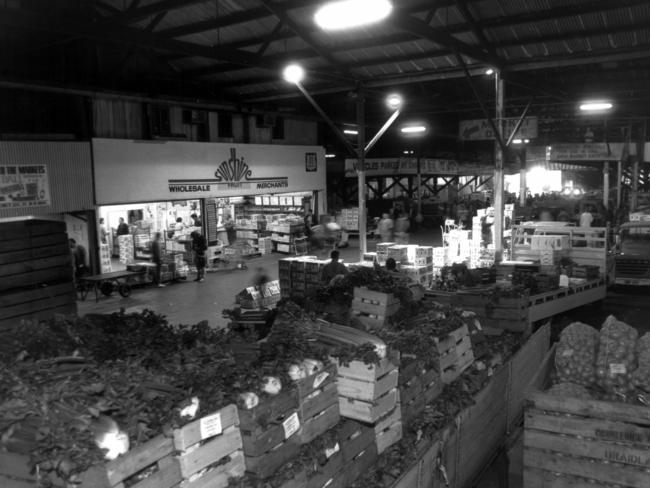 An undated photo taken inside the East End Market.