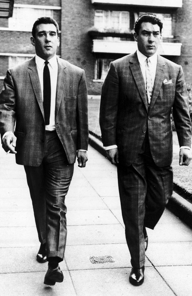 Double trouble: the late East End gangsters Ronnie and Reggie Kray. Picture: HWT library