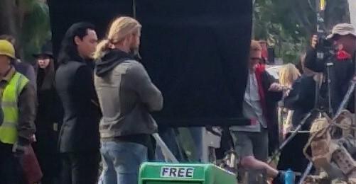 AU QLD:    Chris Hemsworth and Tom Hiddleston Shoot Scene for New Thor   August 22