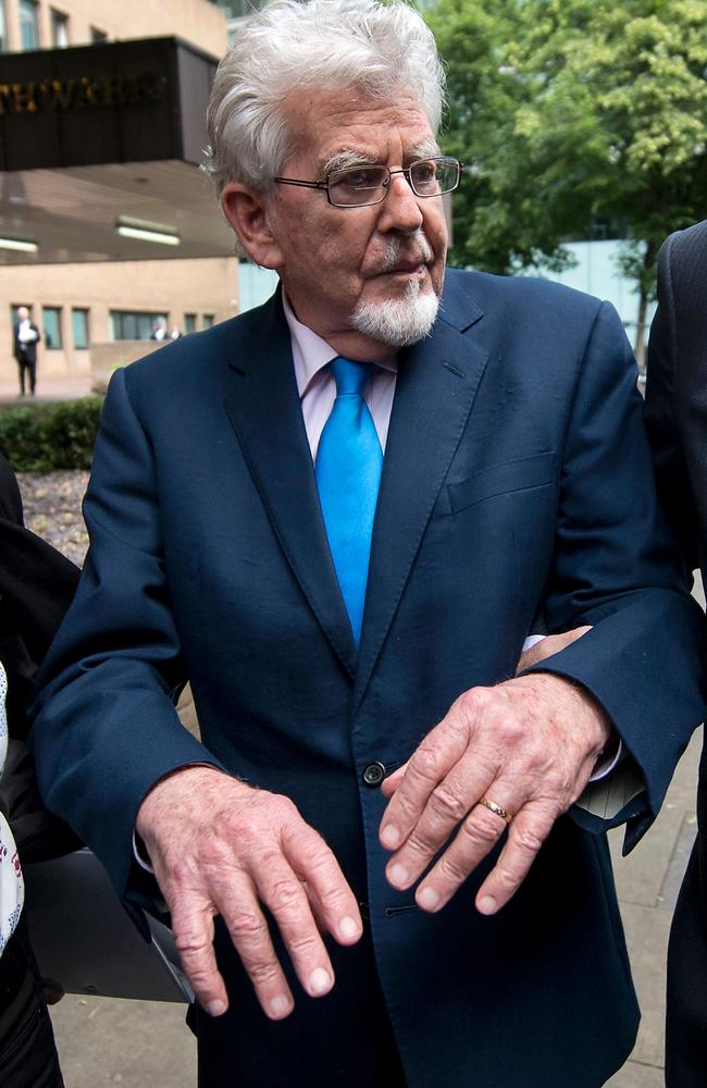 Australian entertainer Rolf Harris leaves Southwark Crown Court in London. Prosecutors saying they would not seek a retrial. Picture: AFP / Justin TALLIS