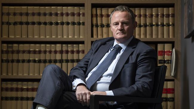 Steven Whybrow in his chambers at Key Chambers law firm in Canberra. Picture: NCA NewsWire / Martin Ollman