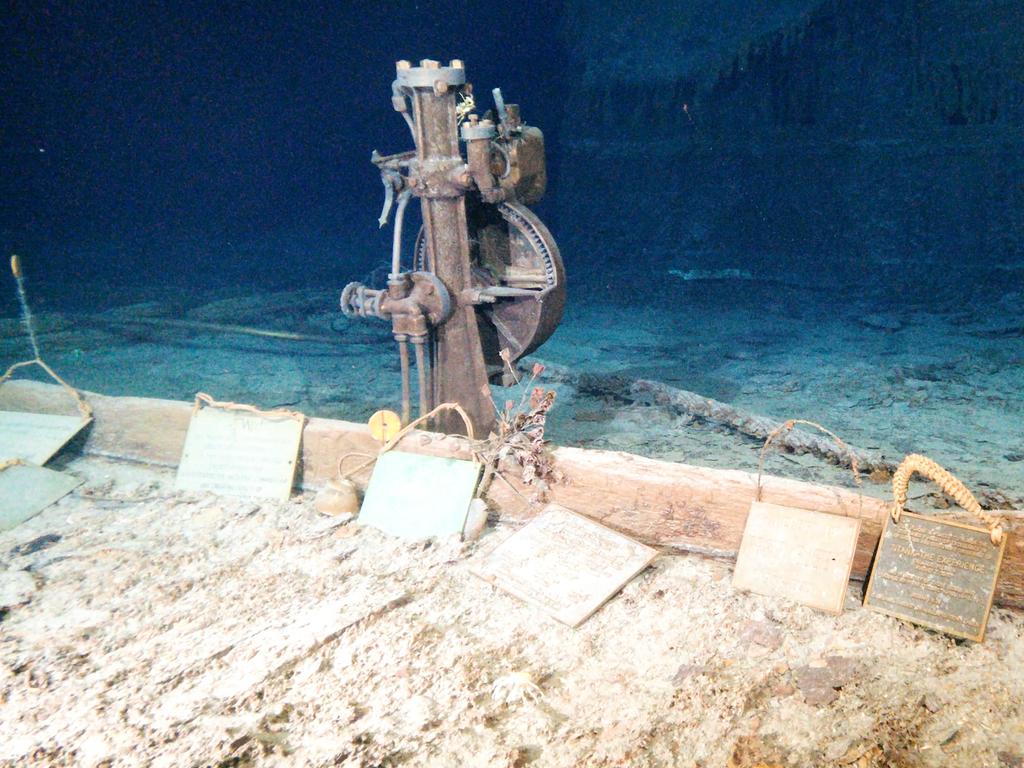 Each Oceangate expedition to the Titanic has been commemorated with a plaque on the wrecked ship. Picture: OceanGate/Facebook