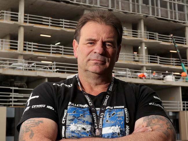 17/05/2018: John Setka, Victorian Union Leader of the CFMEU in Melbourne. Stuart McEvoy for The Australian.