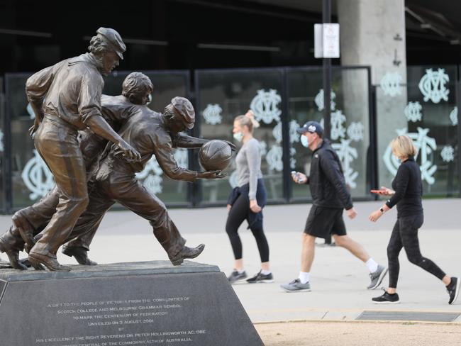 MELBOURNE, AUSTRALIA- NewsWire Photos OCTOBER 21, 2020: The MCG will remain empty during this weekends AFL grand final during COVID-19 lockdown in Melbourne. Picture: NCA NewsWire/ David Crosling