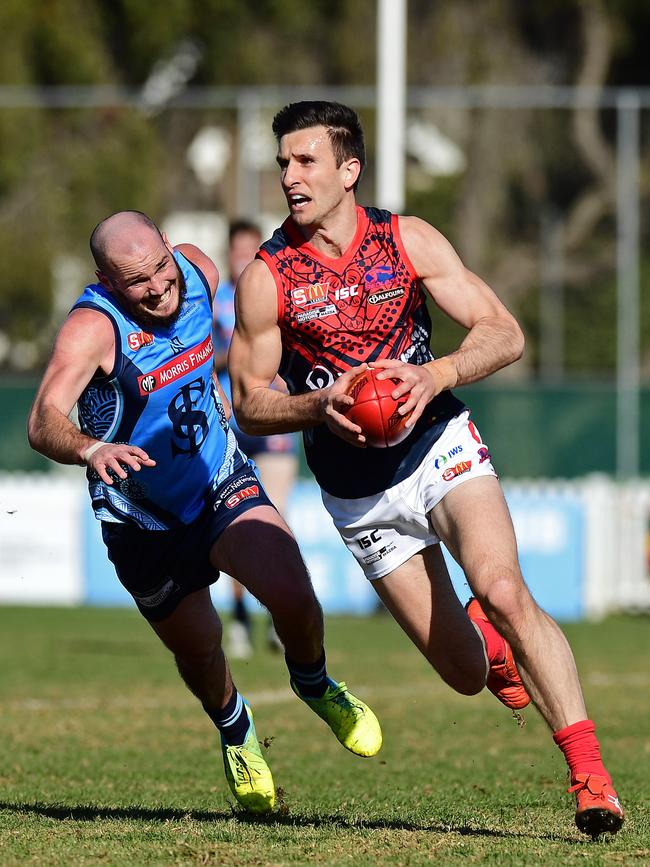 The Redlegs ran away with the game. How good was Matthew Panos in that final quarter? Picture: Tom Huntley