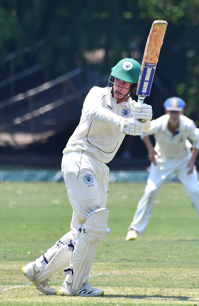 Brisbane Boys College batsman Blake Armstrong. Picture, John Gass