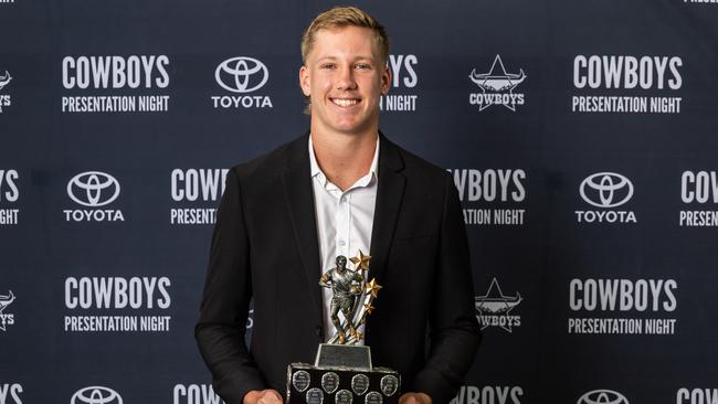 Jaxon Purdue at the North QLD Cowboys 2024 Awards Presentation Night. 30/09/2024. Photo: Michael Chambers.