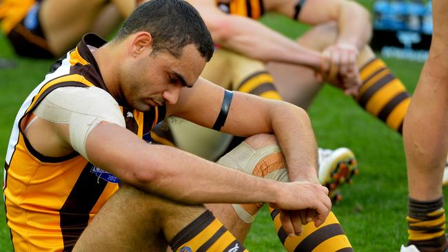 Shaun Burgoyne needed injections in his ankle to play in the 2012 Grand Final.