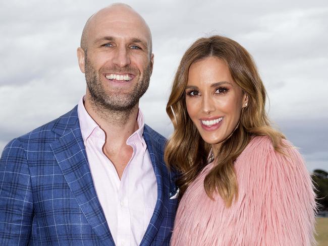 Chris and Rebecca Judd at the Portsea Polo. Picture: Sarah Matray