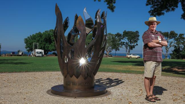 Darwin RSL's Stephen Gloster ahead of the Cenotaph turning 100 on April 24 this year. Picture Glenn Campbell