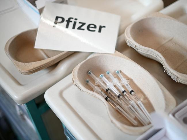 Pfizer has advised people to get a third shot to combat the Omicron variant. Picture: AFP