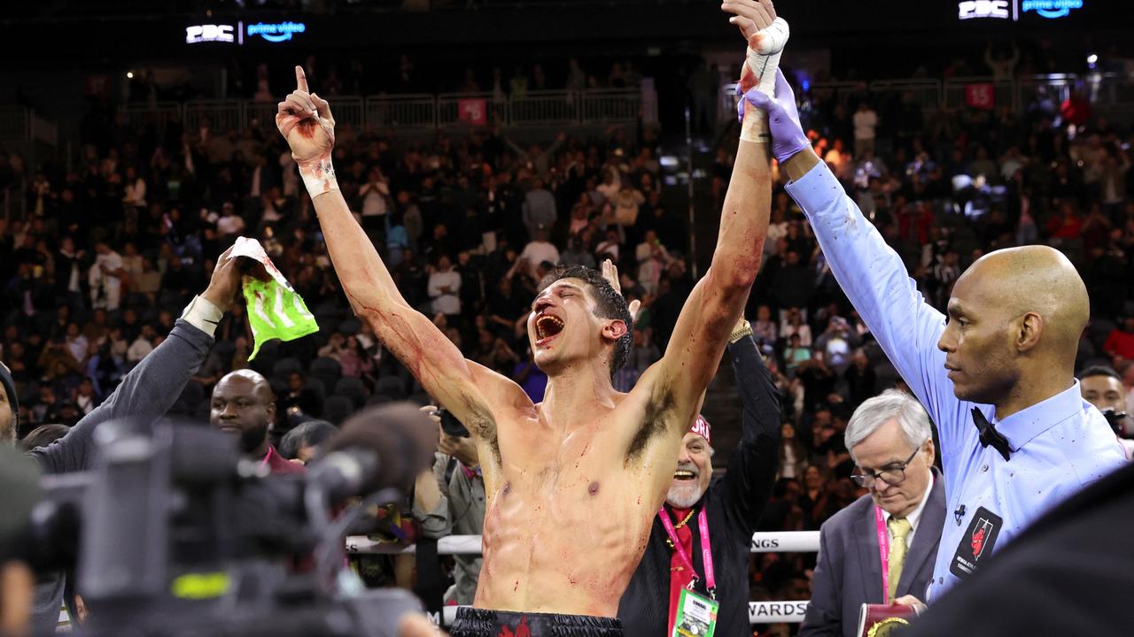 Fundora after the win. Photo by Steve Marcus/Getty Images