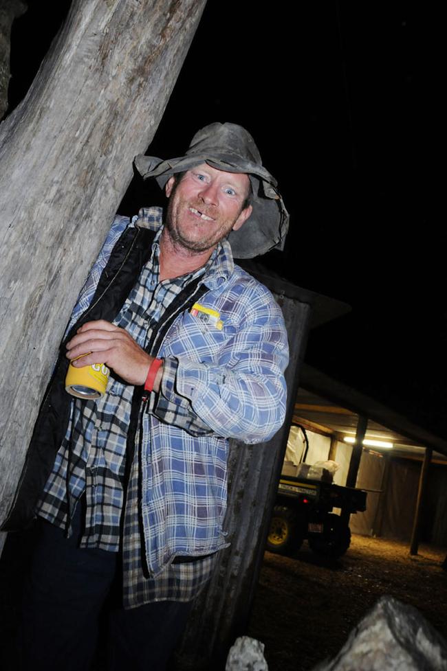 Peter Bourke with his Muster award-winning hillbilly hat. Picture: Craig Warhurst