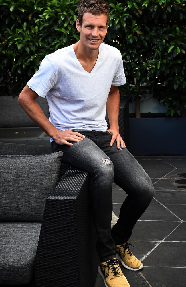Back to basics ... world No. 7 and H&M ambassador Tomas Berdych knows his style. Picture: Jake Nowakowski